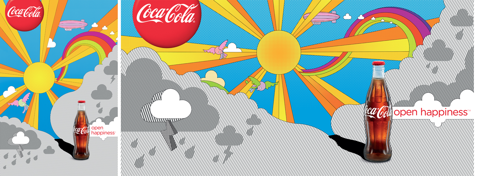 Coke / Open happiness campaign